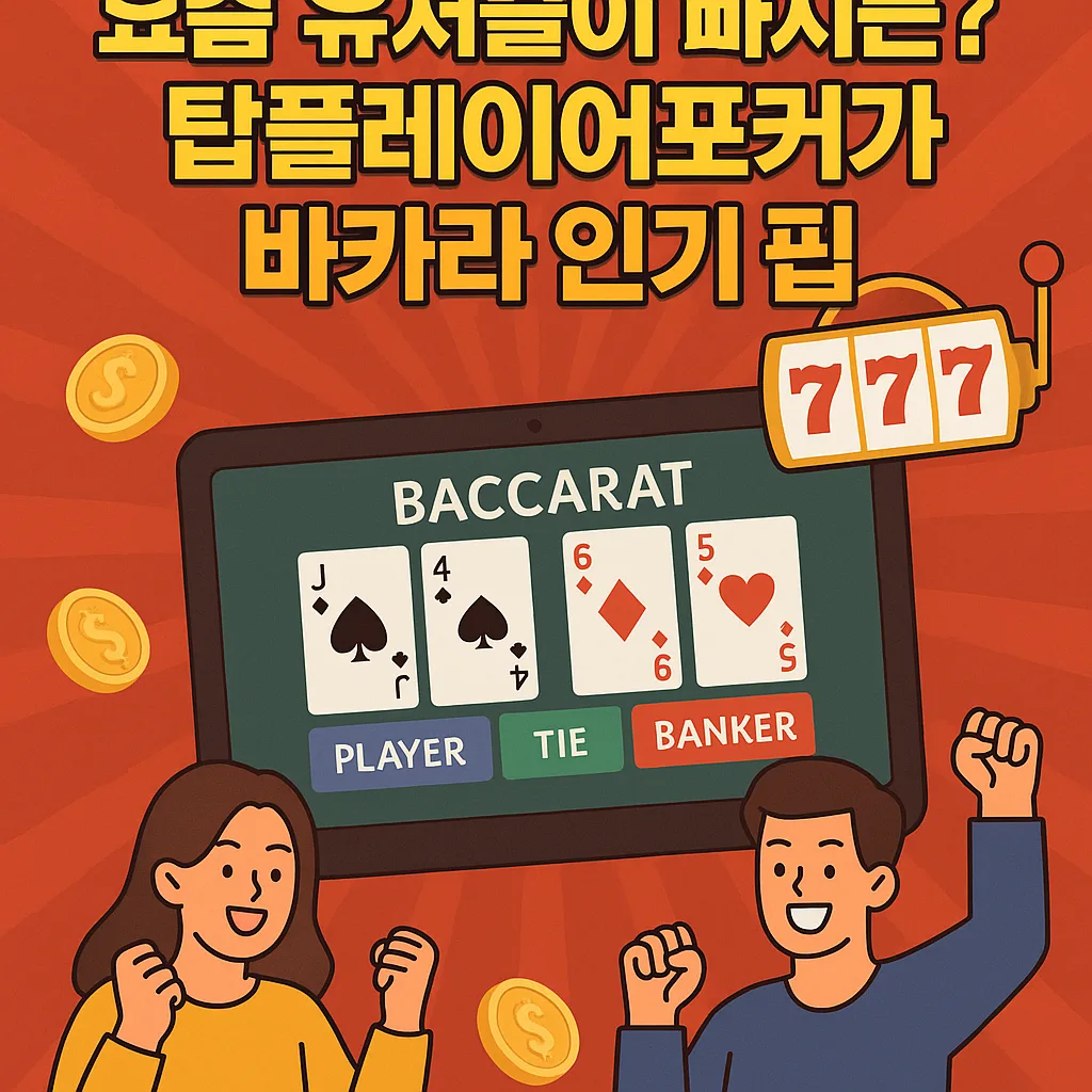요즘 유저들이 빠지는 이유? 탑플레이어포커 바카라 인기 분석 1 ChatGPT Image 2025년 6월 2일 오후 06 19 59