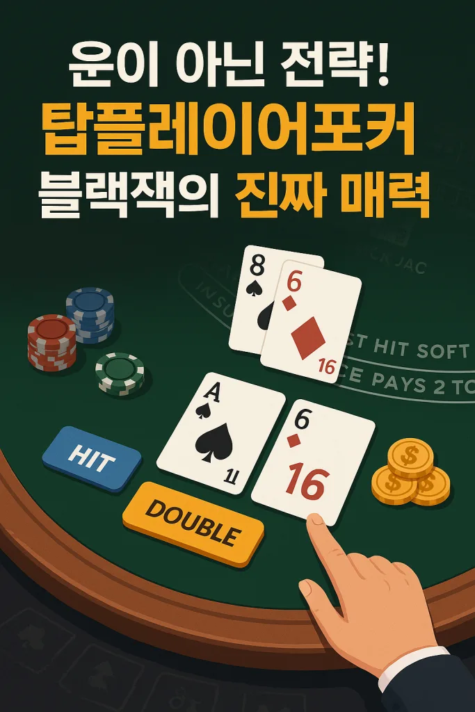 운이 아닌 전략! 탑플레이어포커 블랙잭의 진짜 매력 1 이미지1